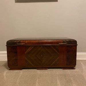 Antique remodeled Cedar Lined chest. With a variety of oaks on the out side.